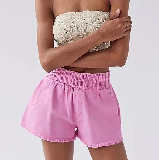 Bdg Hot Pink pull on denim boxer - Image 4
