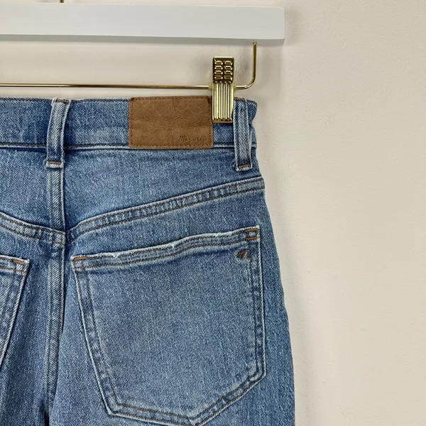 NEW Madewell The Petite 90s Straight Jean Rondell Wash Crease Relaxed US 23 P - Image 16