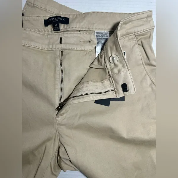 Banana Republic Pants Women Size 8S Skinny Khaki Ankle Mid-Rise Tan Workwear NWT - Image 12