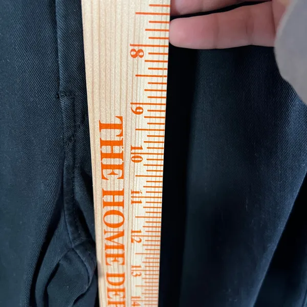 Uniqlo Wide Leg‎ Twill Pants Women's Minimalist Quiet Luxury Black XS - Image 8