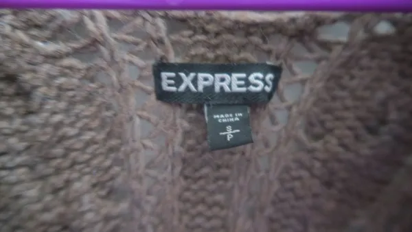 Express knit sweater wool blend comfy cardigan in green size small. - Image 6