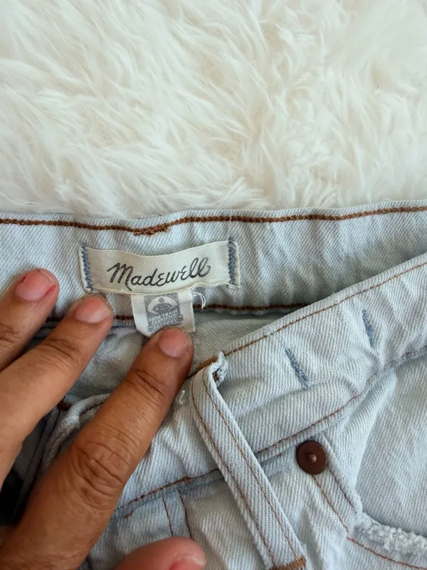 Madewell The Perfect Vintage Wide-Leg Crop Jeans Size 29 - Image 3