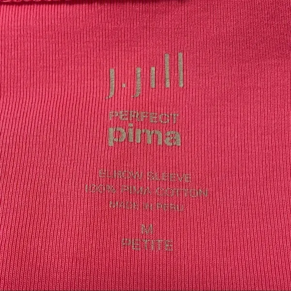 J. Jill Perfect 100% Pima Cotton Elbow Sleeve Top - Image 5