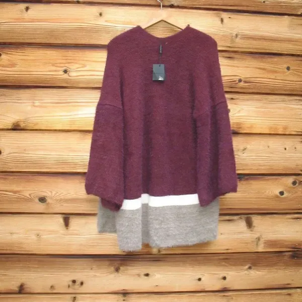 NWT Super Soft Maroon Bell Sleeve Cardigan Sweater S M L XL - Image 5