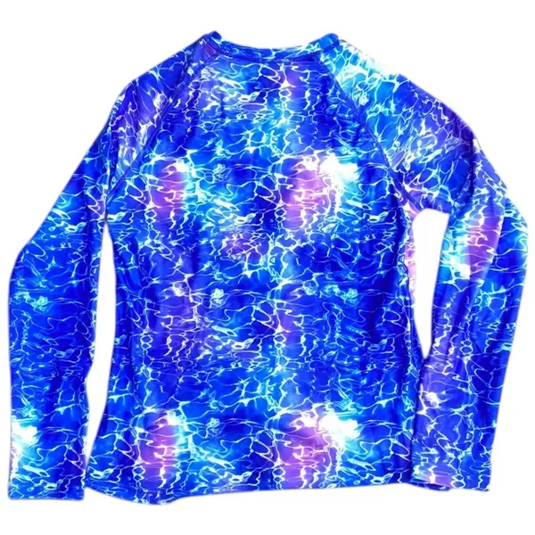 Davena rashguard purple blue swim top size Small S built-in bra nwt - Image 4