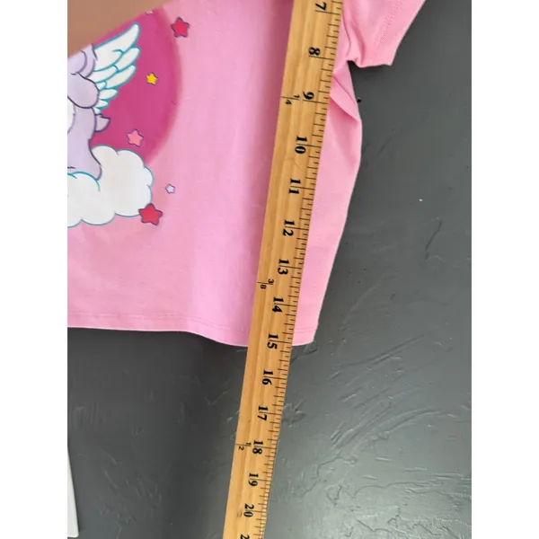 Dolls Kill x Care‎ Bears Pink Angel Share Bear Crop Baby Tee Large DKCB20045 - Image 7