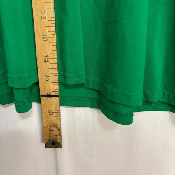 NWT Womens Wrap Dress Green Midi‎ Pockets Minimalist Classic Career Party Sz XL - Image 9