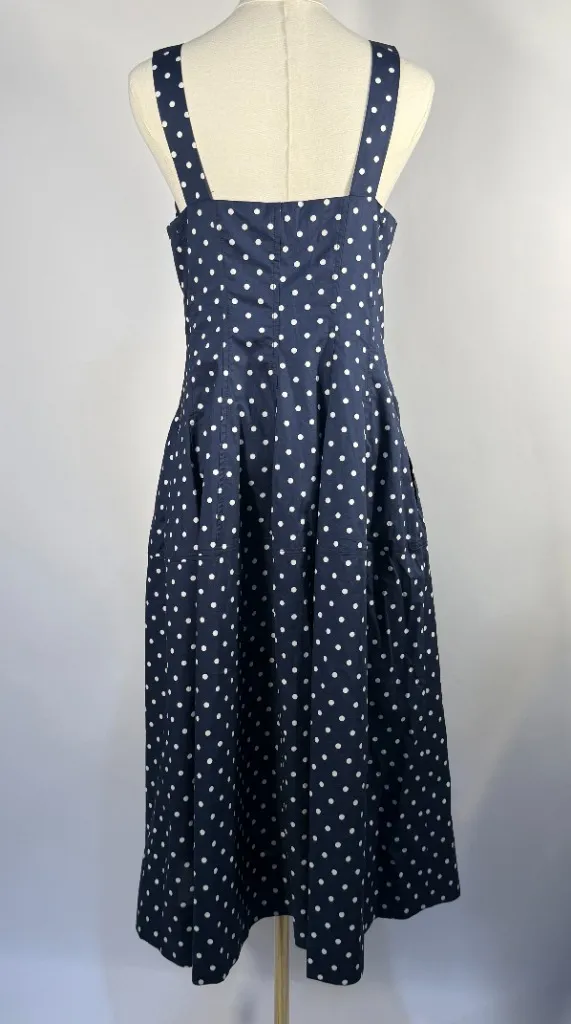 Pinch Noelle Navy Polka Dot Tank Midi Dress, Size M, NWT - Image 5
