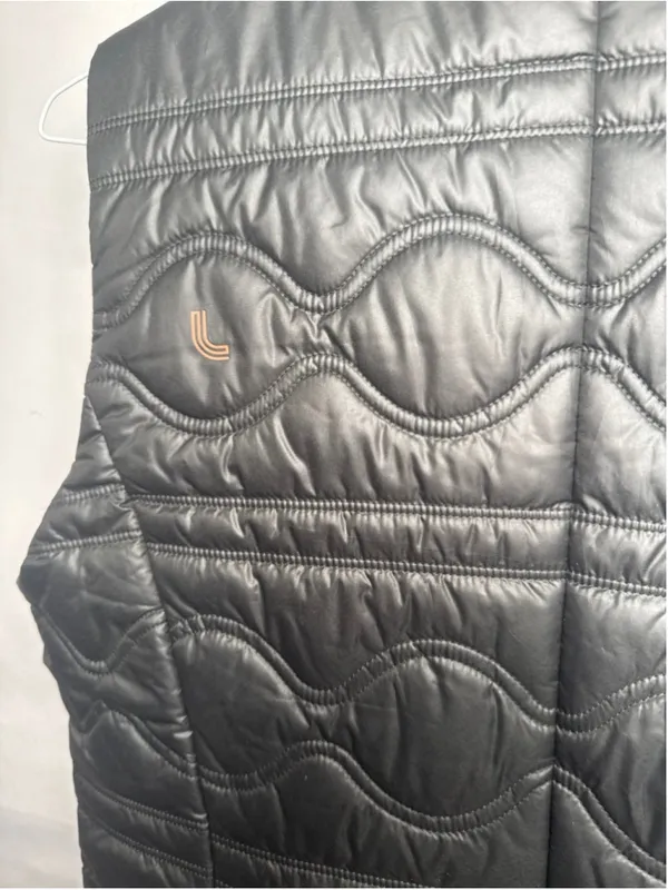 NWOT Lole gray quilted puffer zip up vest sz Large - Image 7
