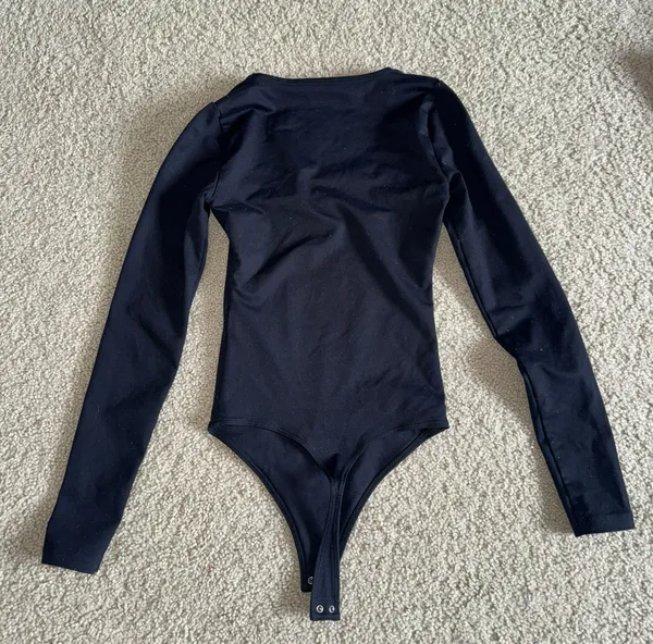 Abercrombie Black Long Sleeve Bodysuit - Image 2