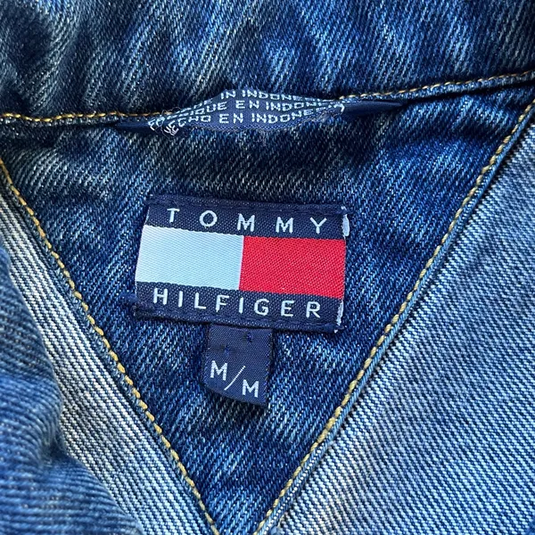 Tommy Hilfiger Women's Vintage Motorcycle Denim Vest Size M - Image 6