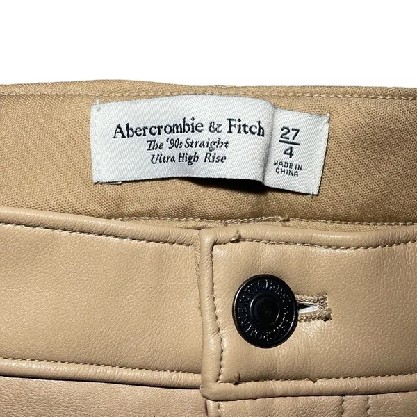 Abercrombie and Fitch Vegan Leather 90s Straight Ultra High Rise - Image 6