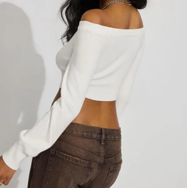Cream Off The Shoulder top - Image 4