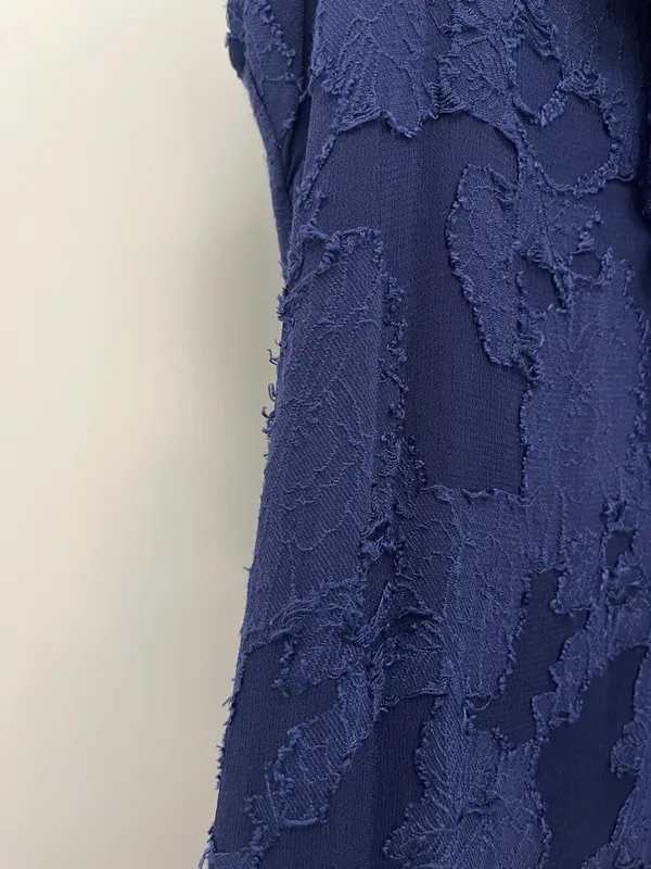 BHLDN Claudia Asymmetric Ruffle Chiffon Midi Dress - Size Medium - Image 7