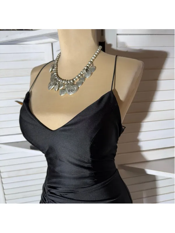 Windsor maxi dress sexy mermaid gown open back plunge prom homecoming whimsigoth - Image 5