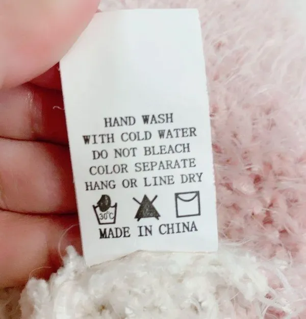 Altar'd State High Neck Stripe Pink White Sweater M/L loose Fit Winter Fall Knit Fringe - Image 6