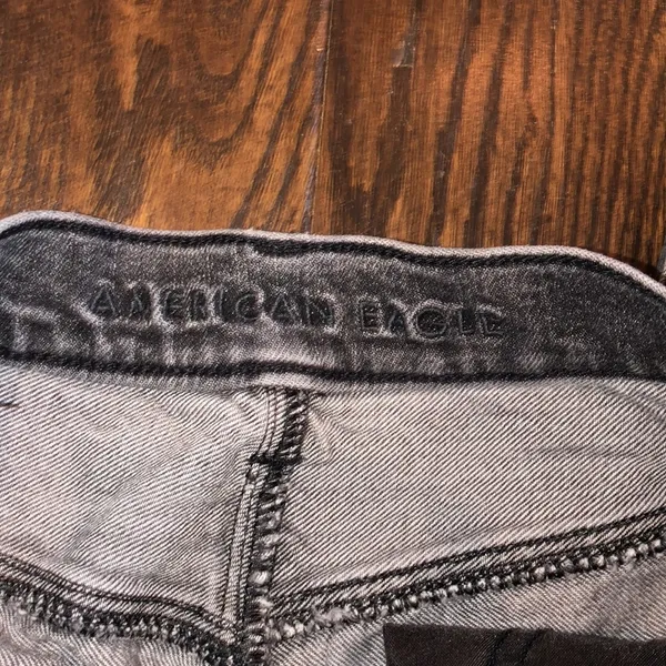 American eagle black baggy jeans size 6 short - Image 4
