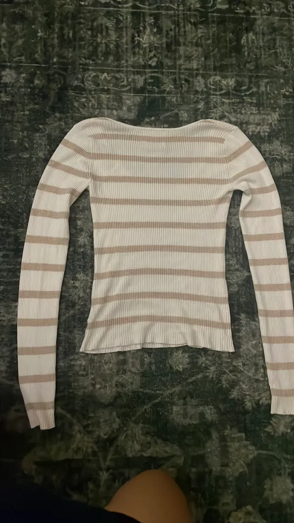 Striped sweater White Size XS - Image 2