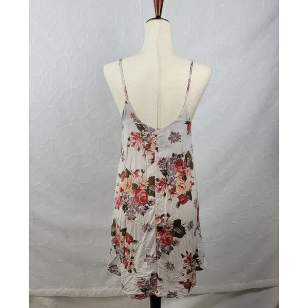 Brandy Melville Women Slip Dress One Size Floral Sleeveless Mini Summer Sundress - Image 3