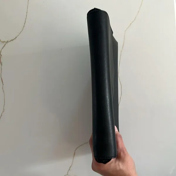Matt and Natt Envelope Vegan Clutch Bag Missing Strap in Black - Image 8
