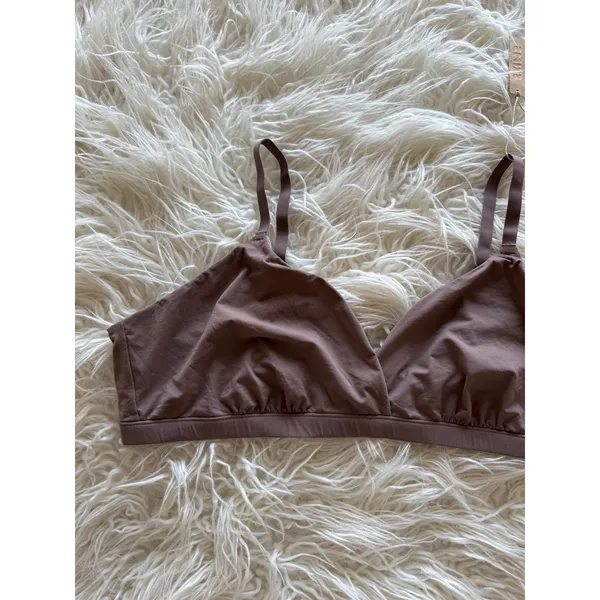 Skims Fits Everybody Crossover Bralette Umber Size 3X - Image 5