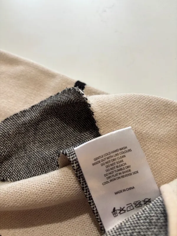 White Fox Beige & Black Knit Two-Piece Set • Size Small - Image 11