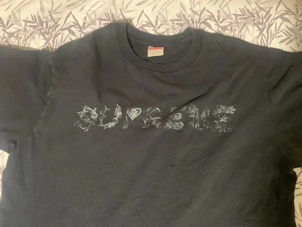 Supreme T Shirt Black Size Medium - Image 2
