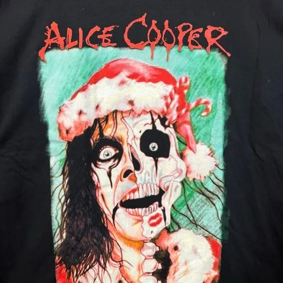 Alice Cooper Santa Claws is Coming to Town Xmas Album Tee XL - Image 2