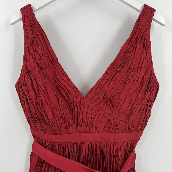 Alexis Size Large Marilou Crinkle Burgundy Red Mini Dress‎ NWT (Broken Zipper) - Image 4