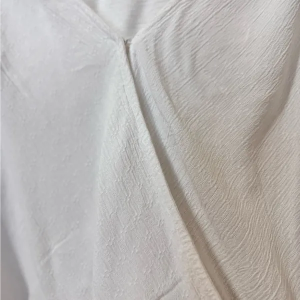 American Eagle Outfitters White Wrap Blouse size M - Image 5