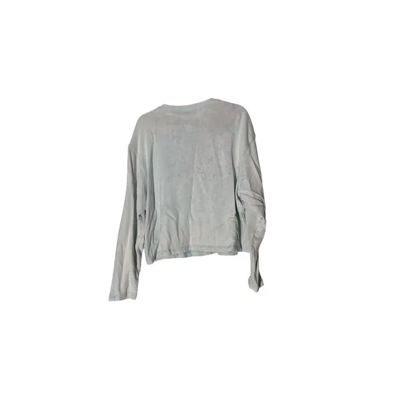 Nike Cropped Sweatshirt Sz 2x Bluish Tie Dye Emboidered‎ Swish Logo - Image 7