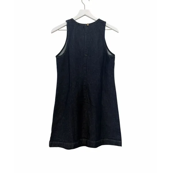 Nobody’s Child Palermo Racer Denim Dress Blue Sleeveless Mini Size 6 - Image 6