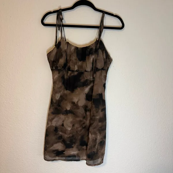 Missguided Brown Mini Dress - Image 2
