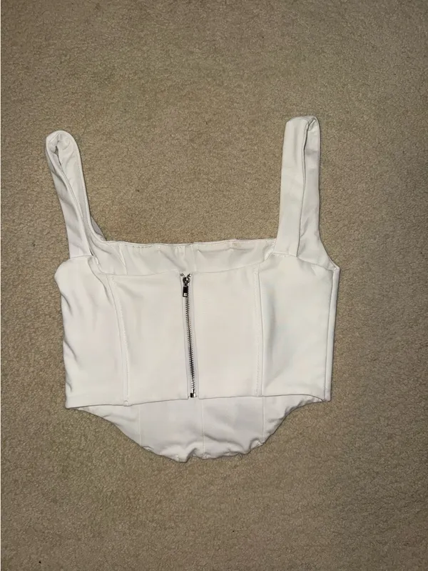 Edikted White Corset Top - Image 3
