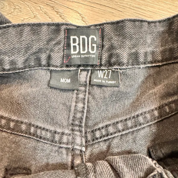 BDG Urban Outfitters Mom Jeans Size 27 Womens‎ High Waist Black Denim Jeans - Image 6