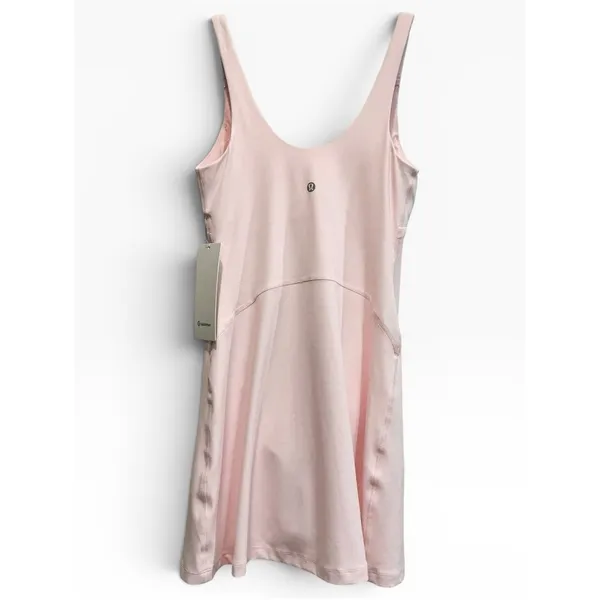 Lululemon Align Dress FLUSH PINK Mini Built in Shelf Bra /‎ Shorts 4 NWT - Image 2