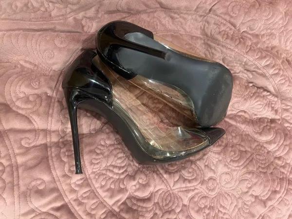 Steve Madden Transparent Panel Pointed-Toe Stiletto Heels - Black - Image 4