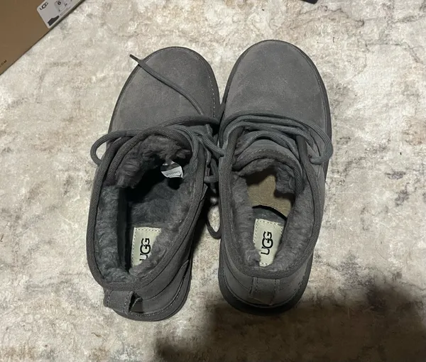 UGG Neumel Boots Grey Suede - Image 3