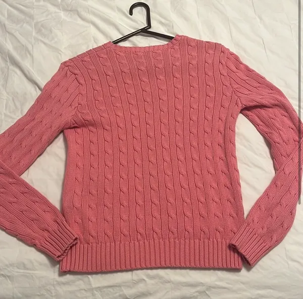 Ralph Lauren Pink Polo Sweater - Image 2