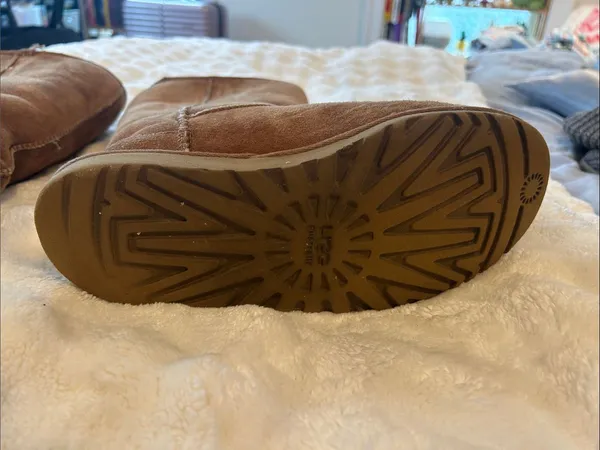 UGG Tall Shearling-Lined Suede Boots in Chestnut - Image 13