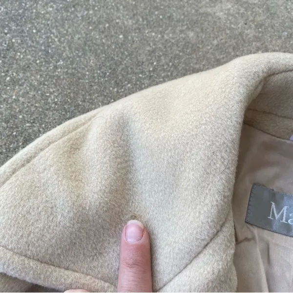MaxMara Wool Belted Trench Coat 2 - Image 11