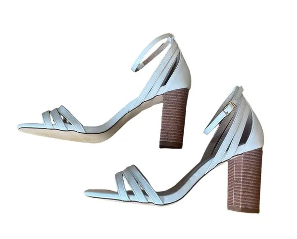 Lulus Shayla White Ankle Strap Heels Womens Size 8.5 - Image 8