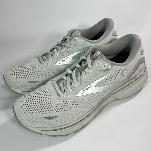 Brooks Ghost‎ 15 Running Shoes Women's 11.5 Grey Alloy Neutral Road Cushioned - Image 3
