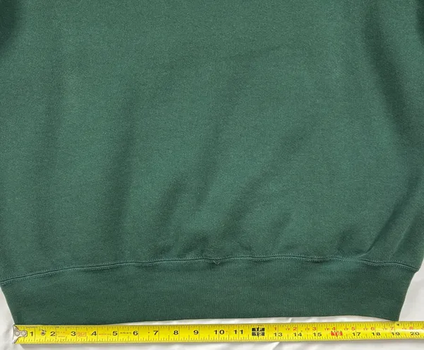Vintage Fruit of the Loom San Francisco Embroidered Sweatshirt XL Green - Image 9