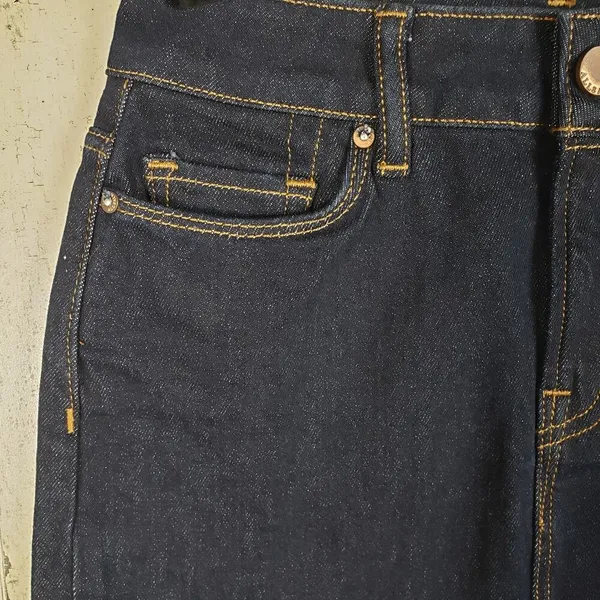 NWOT Allsaints Dark Wash Blue Denim Ace Mini Jean Skirt Women's Size 00 - Image 3