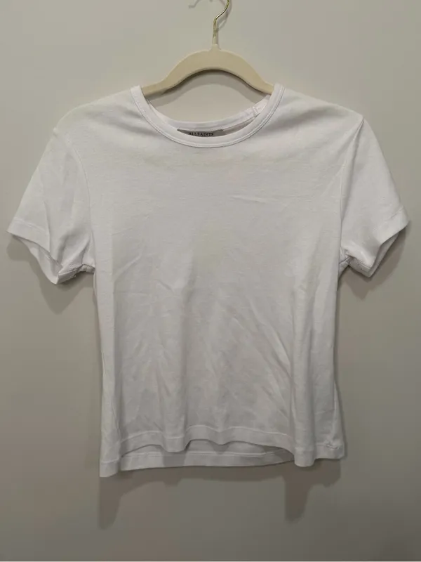 All Saints Stevie‎ Slim Fit Short Sleeve T-Shirt Size 8 - Image 3