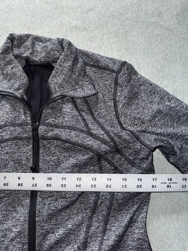 Lululemon Women’s Define‎ Jacket Heather Gray Full Zip Size 10 - Image 7