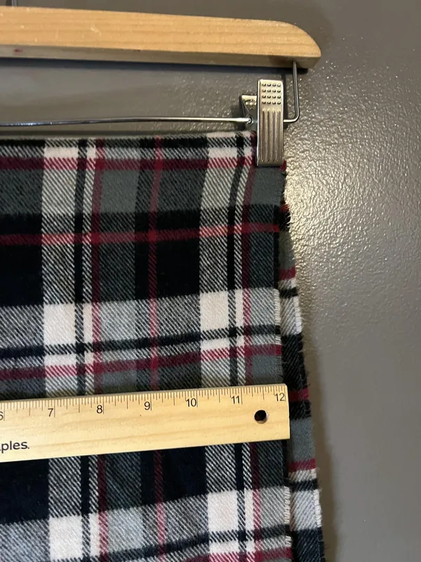 Softer Than Cashmere Scarf Womens Black Gray White Red Plaid Fringe Winter Korea - Image 5