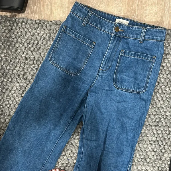 Dissh Classic Blue Denim Sailor Jeans Size 6 - Image 5