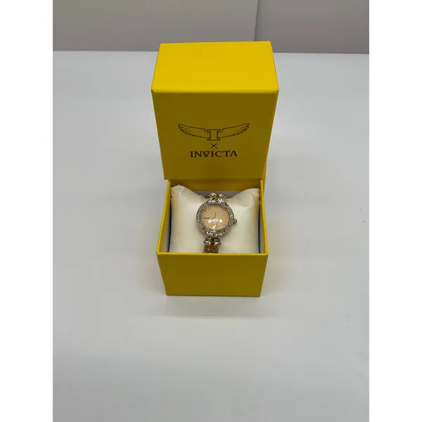 Invicta Wildflower I Womens Gold Tone Crystal Bezel Watch 30mm New in Box - Image 11
